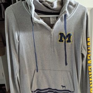 VS Pink Michigan Wolverines Bling Hoodie